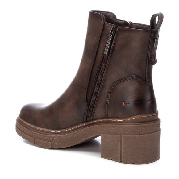 NEW XTI women's casual booties in brown - Picture 3 of 5